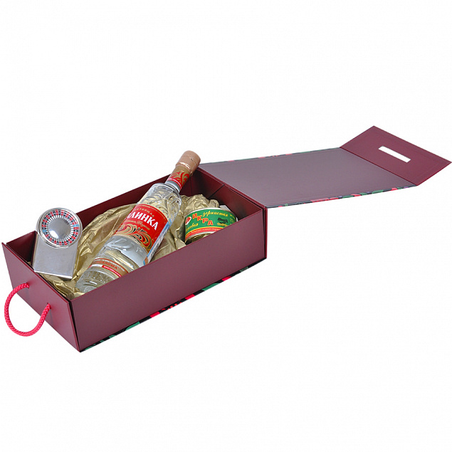 Упаковка подарочная, коробка  "Калинка", складная с логотипом в Самаре заказать по выгодной цене в кибермаркете AvroraStore