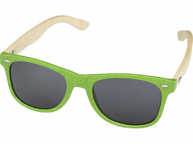 Солнцезащитные очки «Sun Ray» с бамбуковой оправой с логотипом в Самаре заказать по выгодной цене в кибермаркете AvroraStore