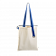 Шопер Superbag (неокрашенный с синим) с логотипом в Самаре заказать по выгодной цене в кибермаркете AvroraStore