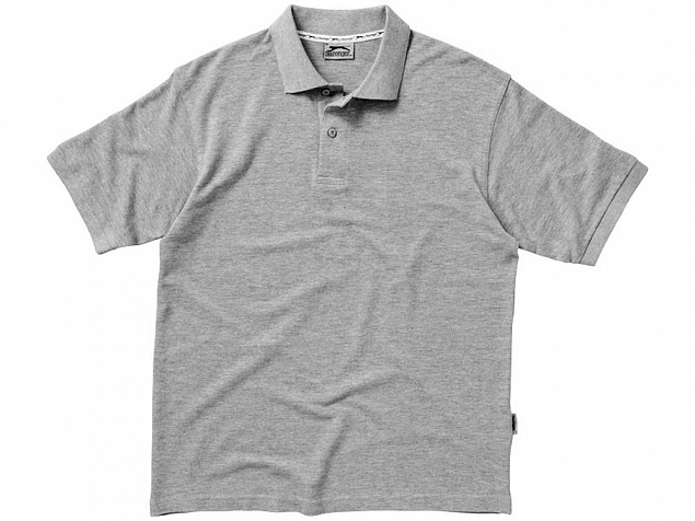 Рубашка поло Forehand мужская, серый с логотипом в Самаре заказать по выгодной цене в кибермаркете AvroraStore