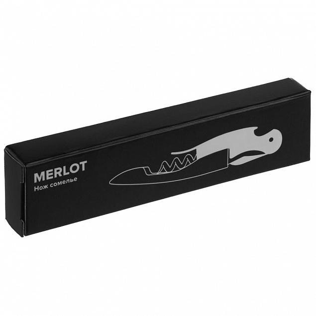 Нож сомелье Merlot, черный с логотипом в Самаре заказать по выгодной цене в кибермаркете AvroraStore