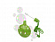Круглый диспенсер для мыльных пузырей «Blubber» с логотипом в Самаре заказать по выгодной цене в кибермаркете AvroraStore