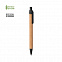 Ручка шариковая YARDEN, черный, натуральная пробка, пшеничная солома, ABS пластик, 13,7 см с логотипом в Самаре заказать по выгодной цене в кибермаркете AvroraStore