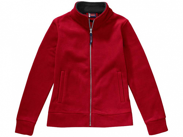 Куртка флисовая Nashville женская, красный/пепельно-серый с логотипом в Самаре заказать по выгодной цене в кибермаркете AvroraStore