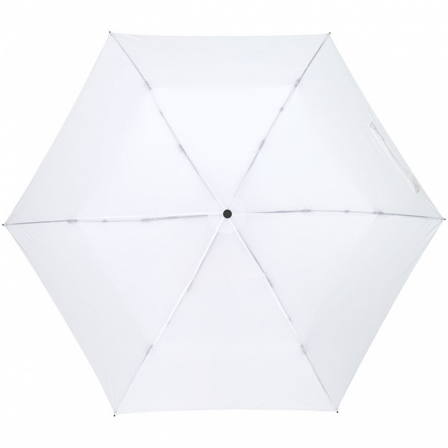 Зонт складной Luft Trek, белый с логотипом в Самаре заказать по выгодной цене в кибермаркете AvroraStore