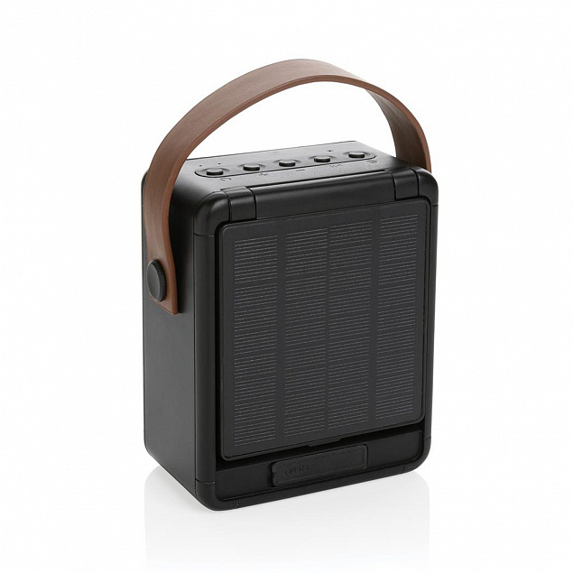 Беспроводная колонка Skywave из переработанного пластика RCS на солнечной батарее, 12 Вт с логотипом в Самаре заказать по выгодной цене в кибермаркете AvroraStore