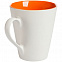 Кружка newBell матовая, белая с оранжевым с логотипом в Самаре заказать по выгодной цене в кибермаркете AvroraStore