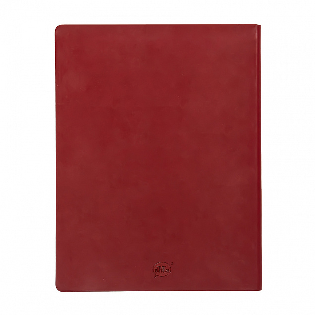 Бизнес-блокнот "Biggy", B5 формат, красный, серый форзац, мягкая обложка, в клетку с логотипом в Самаре заказать по выгодной цене в кибермаркете AvroraStore
