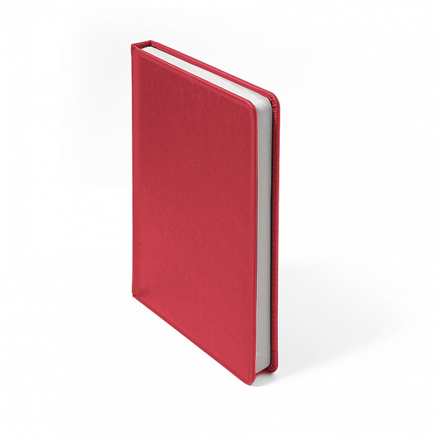 Ежедневник недатированный Duncan, А5,  красный, белый блок с логотипом в Самаре заказать по выгодной цене в кибермаркете AvroraStore