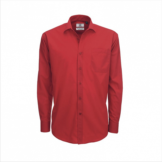 Рубашка мужская с длинным рукавом Smart LSL/men с логотипом в Самаре заказать по выгодной цене в кибермаркете AvroraStore