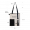 Шоппер Superbag Color (бежевый с чёрным) с логотипом в Самаре заказать по выгодной цене в кибермаркете AvroraStore