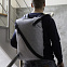 Рюкзак Diagonal, серый с логотипом в Самаре заказать по выгодной цене в кибермаркете AvroraStore