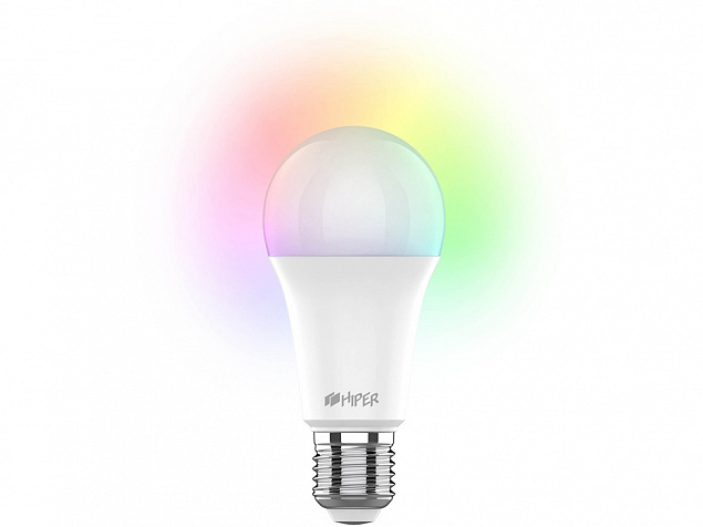 Умная лампочка HIPER IoT A61 RGB с логотипом в Самаре заказать по выгодной цене в кибермаркете AvroraStore