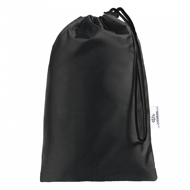 Дождевик «Леон», черный с логотипом в Самаре заказать по выгодной цене в кибермаркете AvroraStore