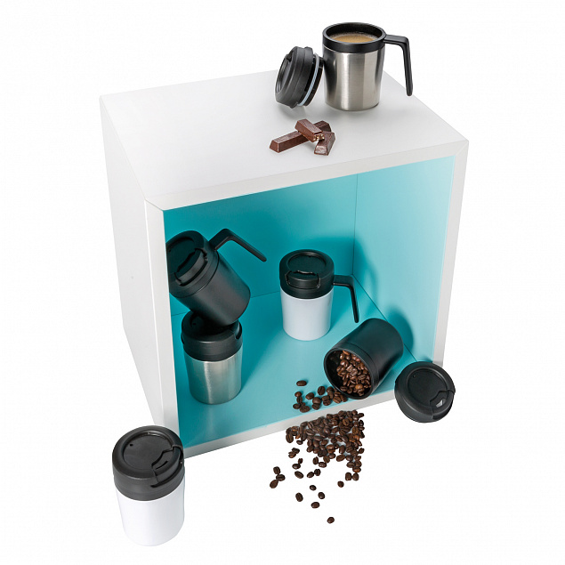 Термокружка Coffee-to-go, белый с логотипом в Самаре заказать по выгодной цене в кибермаркете AvroraStore