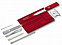 Набор инструментов SwissCard Quattro, красный с логотипом в Самаре заказать по выгодной цене в кибермаркете AvroraStore