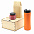 Подарочный набор Ирвин, оранжевый (черный чай, мед с фундуком и какао) с логотипом в Самаре заказать по выгодной цене в кибермаркете AvroraStore