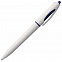 Ручка шариковая S! (Си), белая с темно-синим с логотипом в Самаре заказать по выгодной цене в кибермаркете AvroraStore