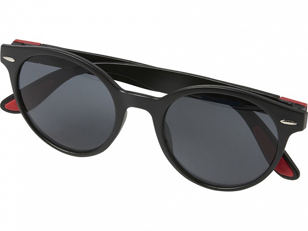 Steven модные круглые солнцезащитные очки, красный с логотипом в Самаре заказать по выгодной цене в кибермаркете AvroraStore