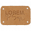 Лейбл кожаный Beta, S, бежевый с логотипом в Самаре заказать по выгодной цене в кибермаркете AvroraStore