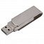 USB flash-карта SWING METAL (16Гб), серебристая, 5,3х1,7х0,9 см, металл с логотипом в Самаре заказать по выгодной цене в кибермаркете AvroraStore