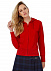 Толстовка женская Hooded Full Zip ярко-синяя с логотипом в Самаре заказать по выгодной цене в кибермаркете AvroraStore