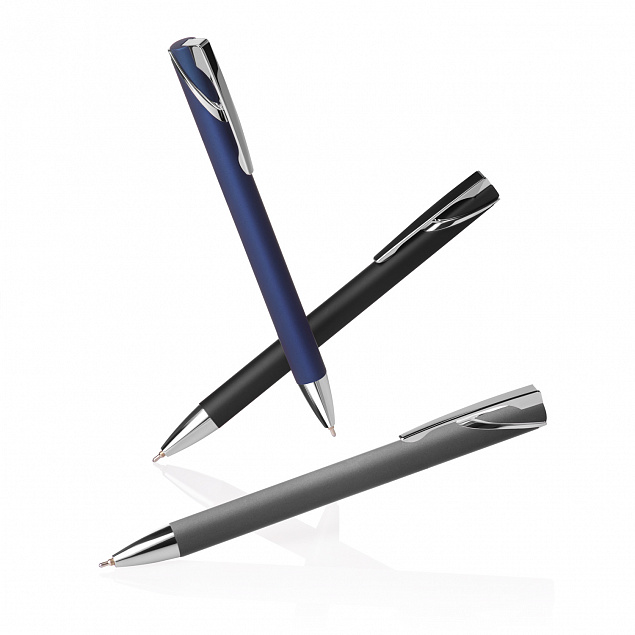 Шариковая ручка Legato, серая с логотипом в Самаре заказать по выгодной цене в кибермаркете AvroraStore