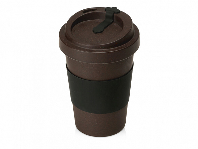 Стакан из кофе с силиконовой манжетой «Latte» с логотипом в Самаре заказать по выгодной цене в кибермаркете AvroraStore
