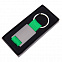 Брелок DARK JET; 2,8 x 6,2 x 0,6 см; зеленый, металл; лазерная гравировка с логотипом в Самаре заказать по выгодной цене в кибермаркете AvroraStore