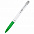 Ручка пластиковая Milana, зелёная с логотипом в Самаре заказать по выгодной цене в кибермаркете AvroraStore