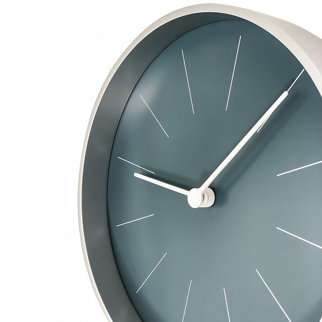 Часы настенные Spark, темно-синие с логотипом в Самаре заказать по выгодной цене в кибермаркете AvroraStore