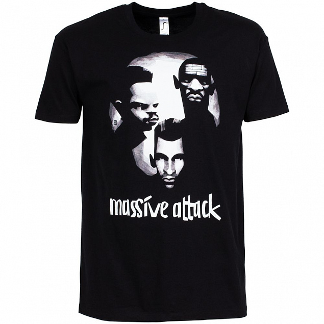Футболка «Меламед. Massive Attack», черная с логотипом в Самаре заказать по выгодной цене в кибермаркете AvroraStore