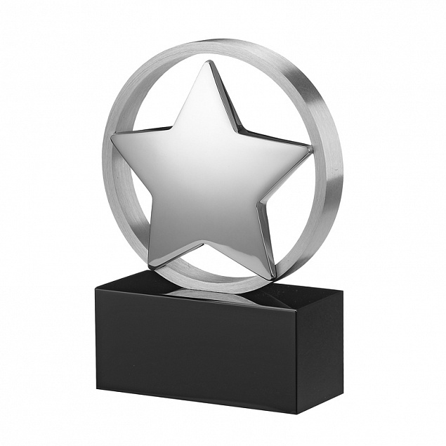 Статуэтка наградная "Звезда" с логотипом в Самаре заказать по выгодной цене в кибермаркете AvroraStore