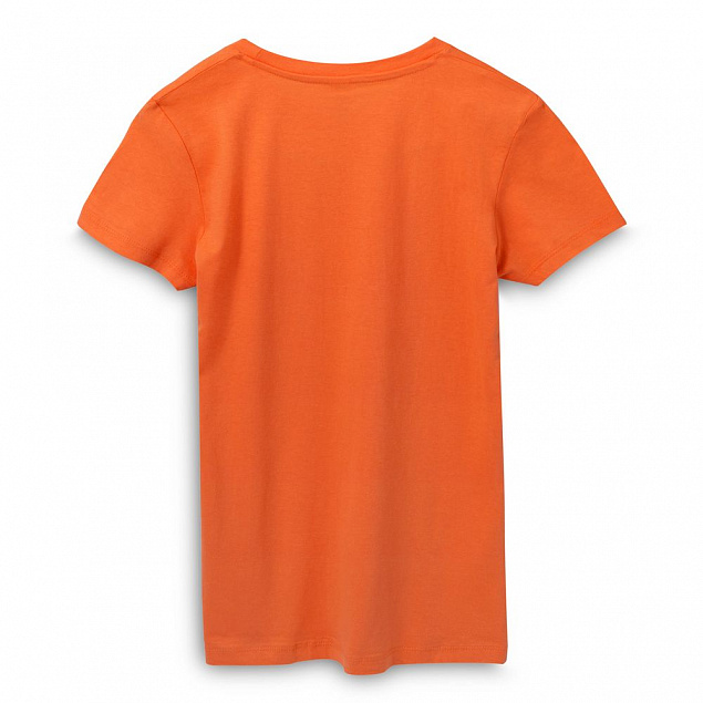 Футболка женская REGENT WOMEN, оранжевая с логотипом в Самаре заказать по выгодной цене в кибермаркете AvroraStore