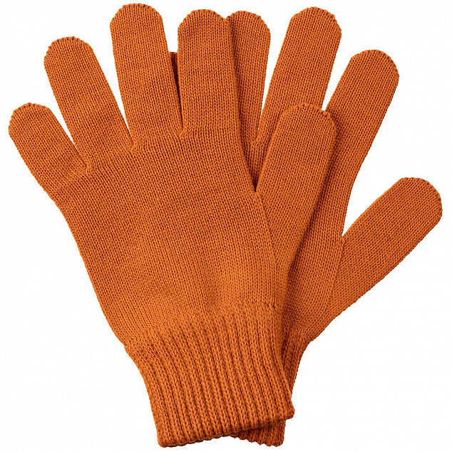 Перчатки Real Talk, оранжевые с логотипом в Самаре заказать по выгодной цене в кибермаркете AvroraStore