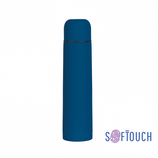 Термос "Родос" с покрытием soft touch 1 л. с логотипом в Самаре заказать по выгодной цене в кибермаркете AvroraStore