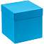 Коробка Cube M, голубая с логотипом в Самаре заказать по выгодной цене в кибермаркете AvroraStore