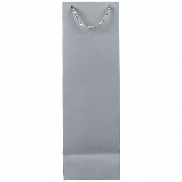Пакет под бутылку Vindemia, серый с логотипом в Самаре заказать по выгодной цене в кибермаркете AvroraStore