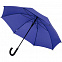 Зонт-трость с цветными спицами Bespoke, синий с логотипом в Самаре заказать по выгодной цене в кибермаркете AvroraStore