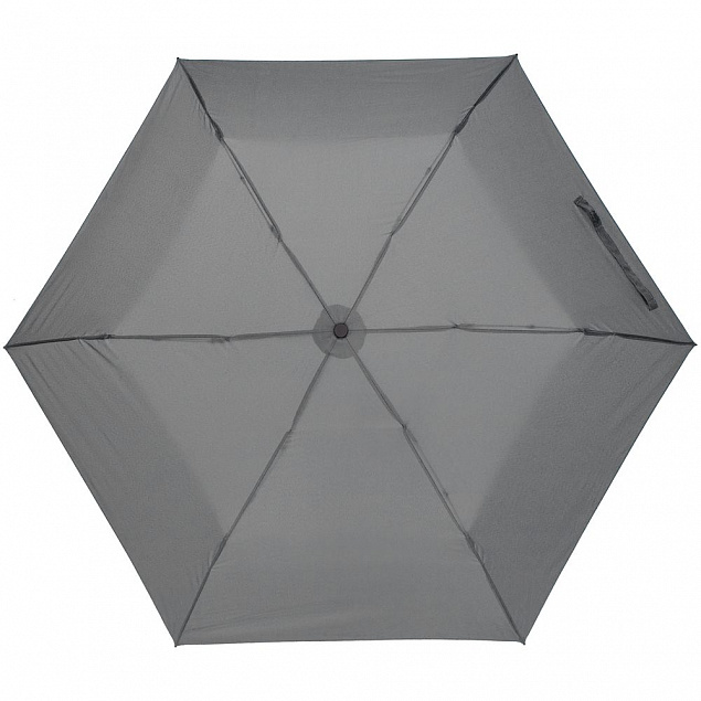 Зонт складной Luft Trek, серый с логотипом в Самаре заказать по выгодной цене в кибермаркете AvroraStore