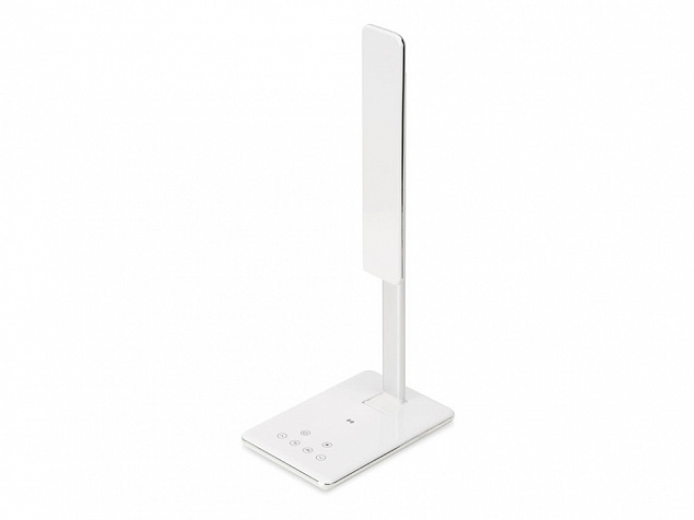 Настольная лампа с функцией беспроводной зарядки Starline, белый с логотипом в Самаре заказать по выгодной цене в кибермаркете AvroraStore