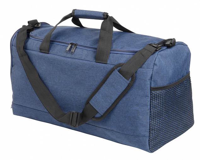 Спортивная сумка LEISURE, синяя с логотипом в Самаре заказать по выгодной цене в кибермаркете AvroraStore