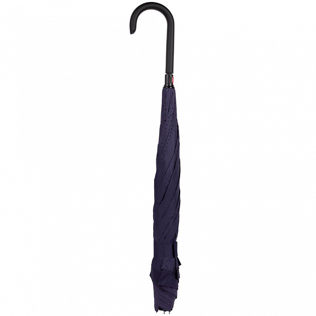Зонт наоборот Style, трость, темно-синий с логотипом в Самаре заказать по выгодной цене в кибермаркете AvroraStore