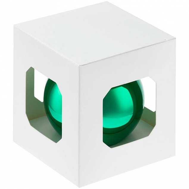 Елочный шар Finery Gloss, 8 см, глянцевый зеленый с логотипом в Самаре заказать по выгодной цене в кибермаркете AvroraStore