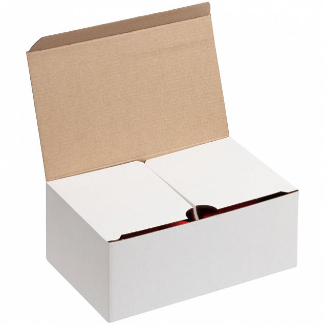 Коробка Couple Cup под 2 кружки, малая, белая с логотипом в Самаре заказать по выгодной цене в кибермаркете AvroraStore
