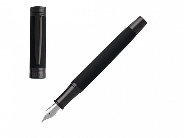 Ручка перьевая Zoom Soft Black с логотипом в Самаре заказать по выгодной цене в кибермаркете AvroraStore
