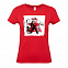 Футболка женская Carmen and Carwoman, красная с логотипом в Самаре заказать по выгодной цене в кибермаркете AvroraStore