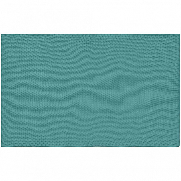 Плед Serenita, бирюзовый (тиффани) с логотипом в Самаре заказать по выгодной цене в кибермаркете AvroraStore