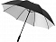 Зонт Yfke противоштормовой 30, черный/серебристый с логотипом в Самаре заказать по выгодной цене в кибермаркете AvroraStore