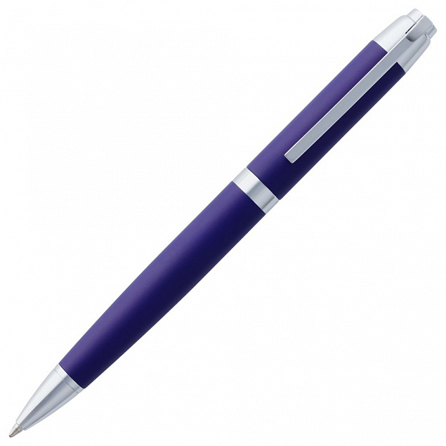 Ручка шариковая Razzo Chrome, синяя с логотипом в Самаре заказать по выгодной цене в кибермаркете AvroraStore